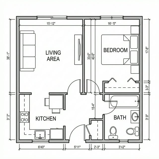 Technical floor plan